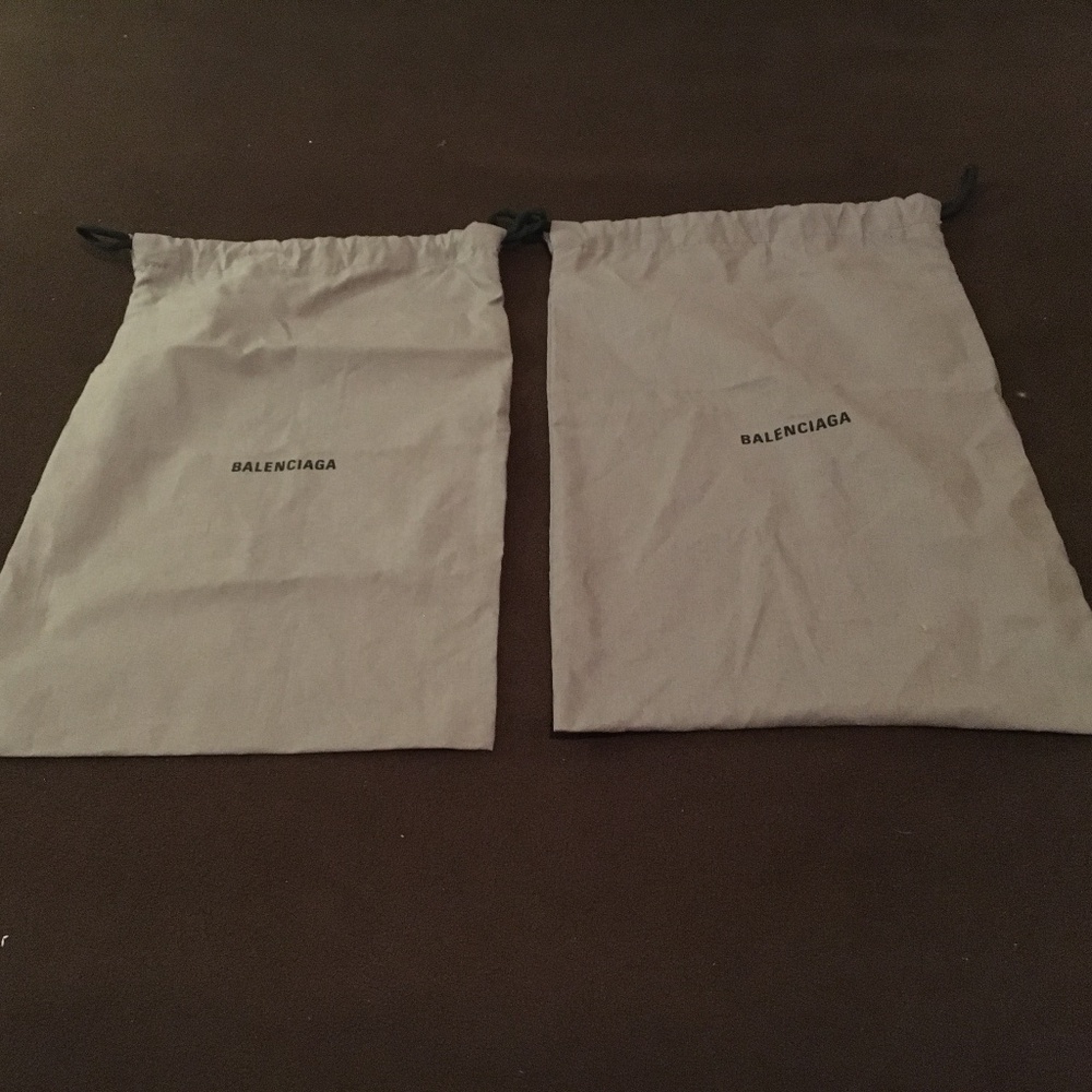 Ballenciaga dust bags bundle of 2